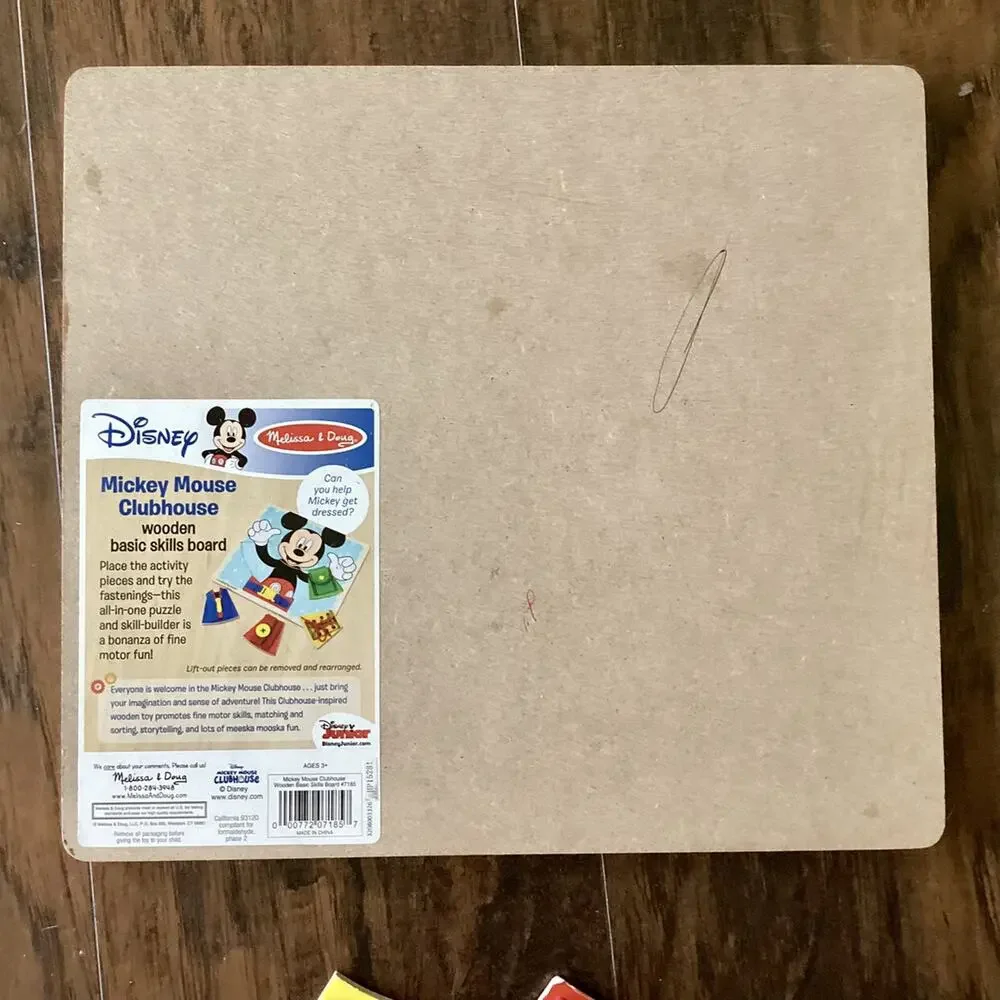 Melissa & Doug Mickey Mouse Clubhouse Wooden Basic Skills Board